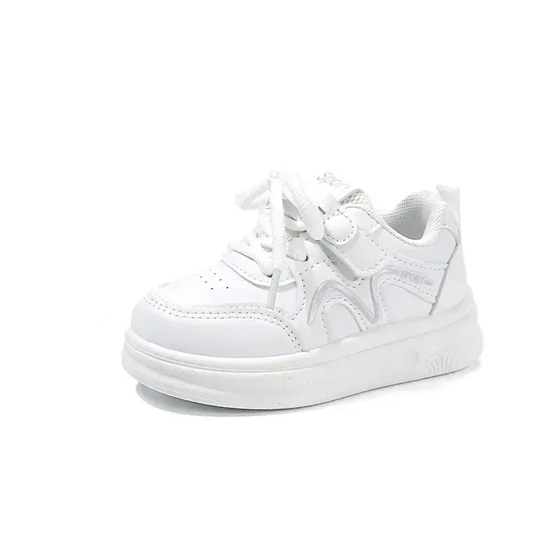 Kids Casual Shoes for Students 2025 New Boys Girls School White Shoes Non-slip Soft Sole Children Skate Shoes Sneakers Trendy