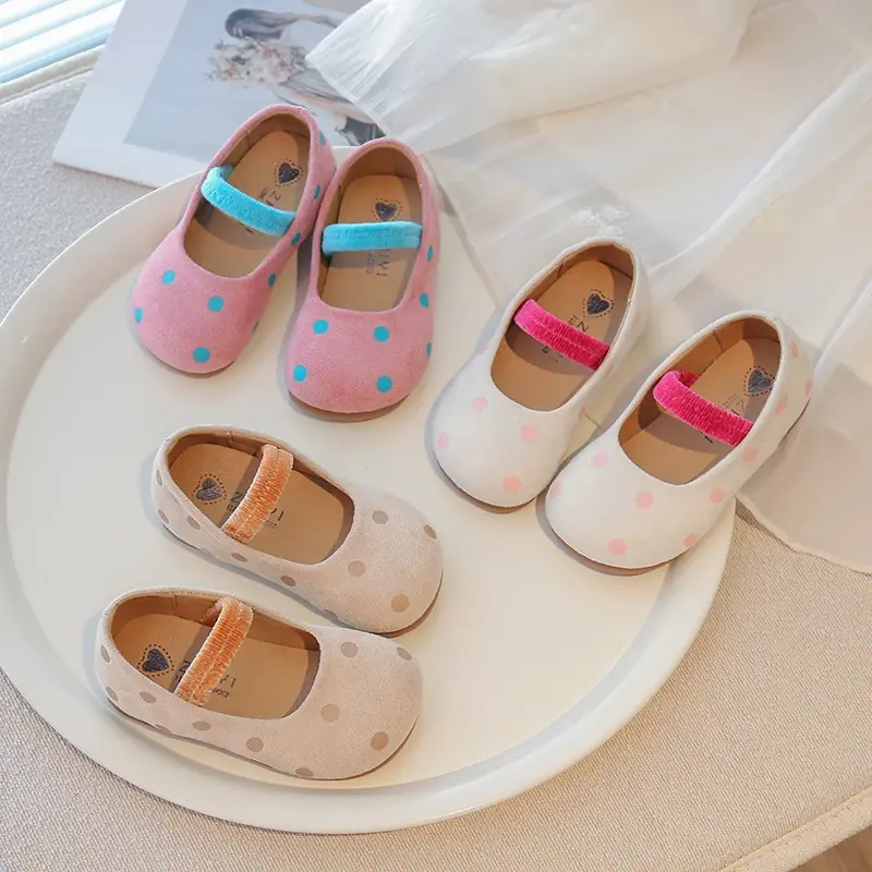 2025 Children Casual Shoes for Girls Spring New Fashion Korean Style Soft Bottom Anti-slippery Versatile Chic Sweet Dress Shoes
