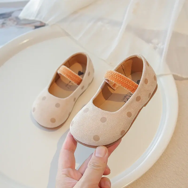 2025 Children Casual Shoes for Girls Spring New Fashion Korean Style Soft Bottom Anti-slippery Versatile Chic Sweet Dress Shoes