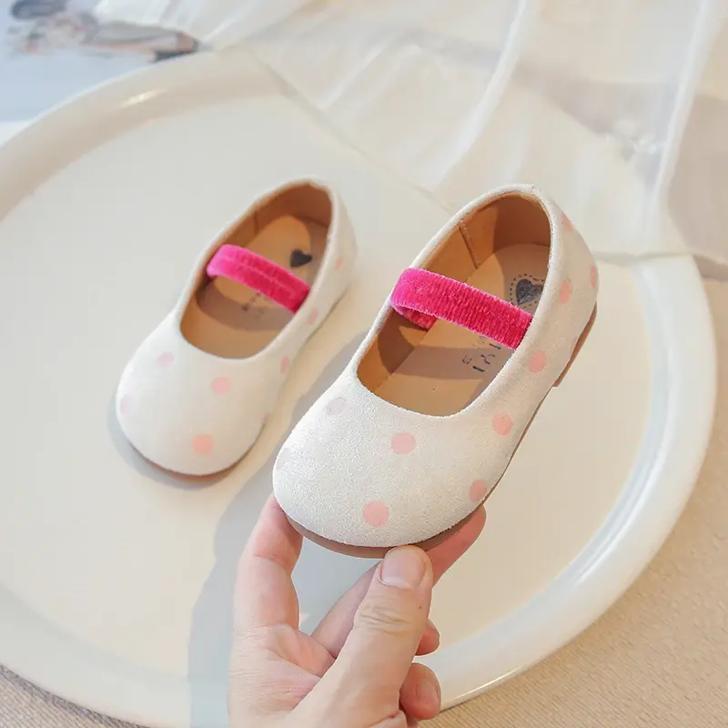 2025 Children Casual Shoes for Girls Spring New Fashion Korean Style Soft Bottom Anti-slippery Versatile Chic Sweet Dress Shoes
