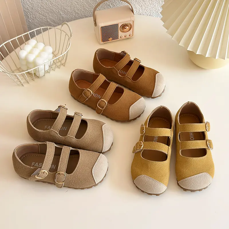 2025 New Children's Shoe for Girl Fashion Patchwork Toddler Casual Shoes Fashion Soft Bottom Kids Leather Shoes Spring Autumn