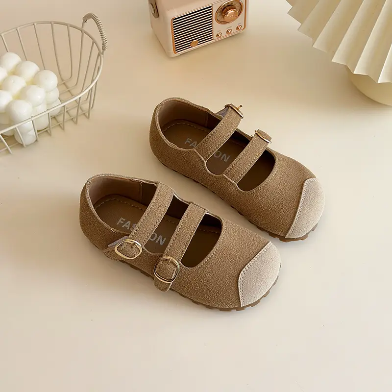 2025 New Children's Shoe for Girl Fashion Patchwork Toddler Casual Shoes Fashion Soft Bottom Kids Leather Shoes Spring Autumn