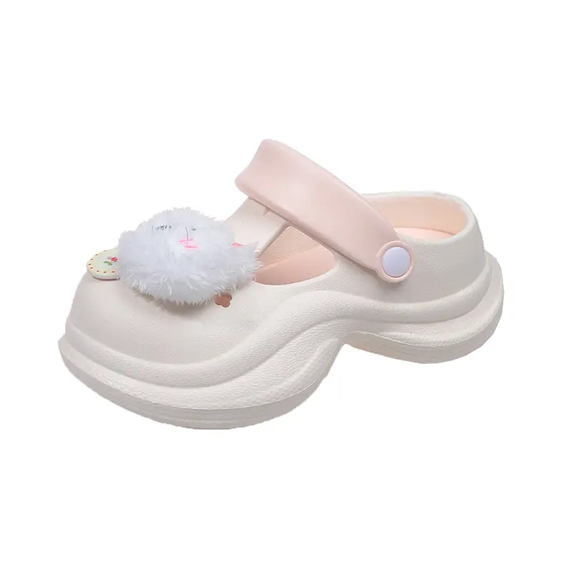 2025 Children Casual Slippers for Girls Summer New Fashion Korean Style Soft Bottom Anti-slippery Versatile Cut-outs Beach Shoes