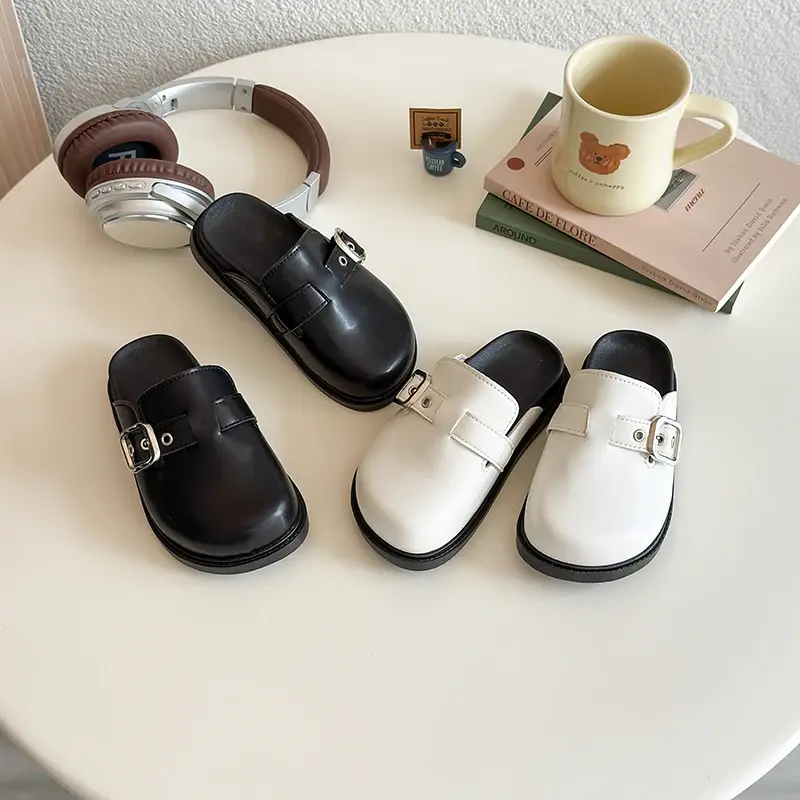 Children Casual Leather Shoes for Girls 2025 Summer New Fashion Korean Style Soft Bottom Anti-slippery Versatile Elegant Shoes