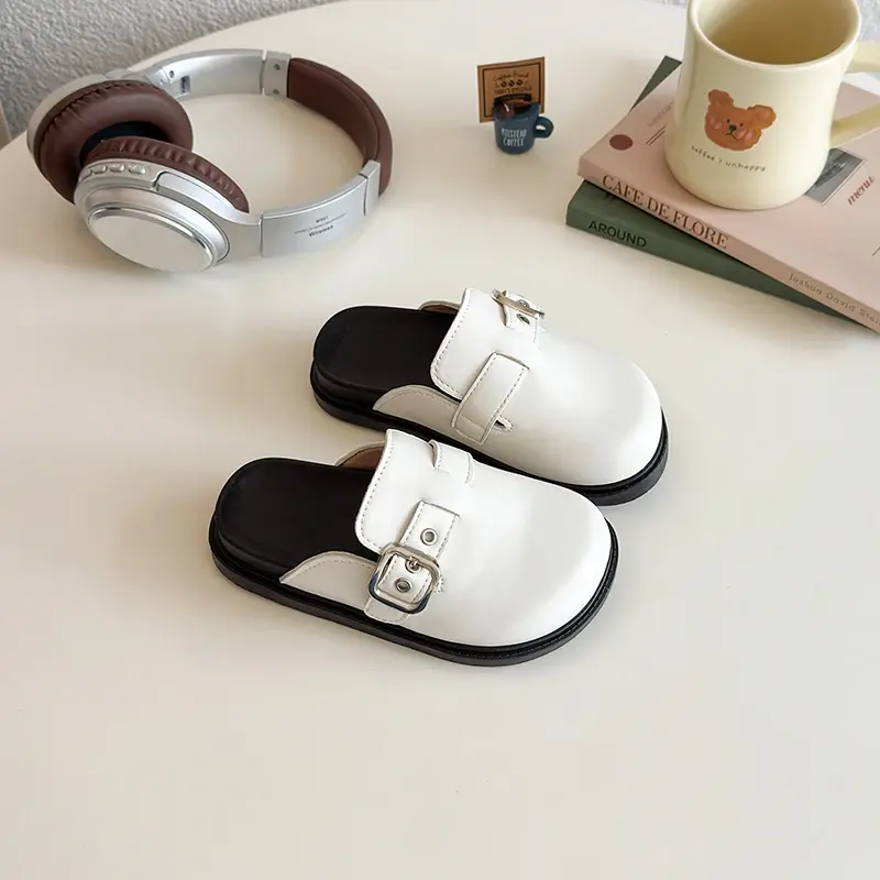 Children Casual Leather Shoes for Girls 2025 Summer New Fashion Korean Style Soft Bottom Anti-slippery Versatile Elegant Shoes