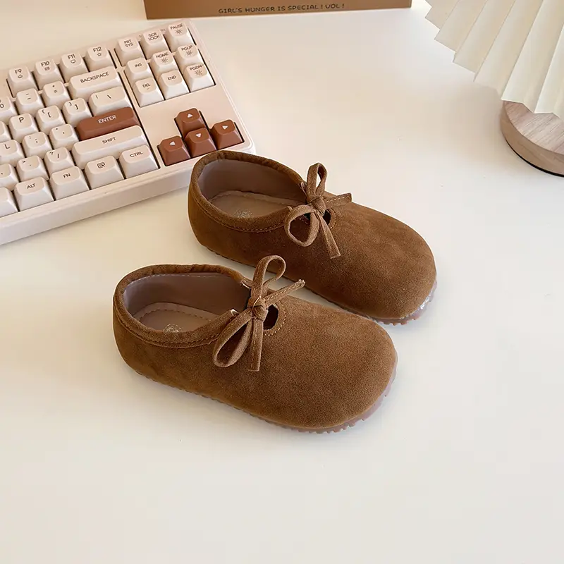 Spring Autumn New Children's Leather Shoes Simple Non-slip Girls Fashion Causal Shoes Soft Bottom Versatile Kids Flats Moccasins