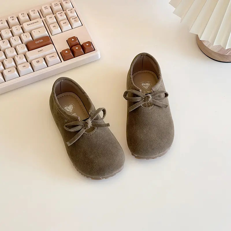 Spring Autumn New Children's Leather Shoes Simple Non-slip Girls Fashion Causal Shoes Soft Bottom Versatile Kids Flats Moccasins