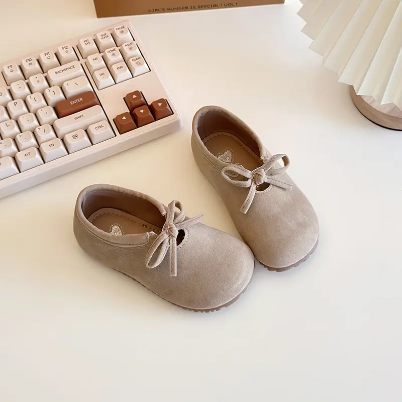 Spring Autumn New Children's Leather Shoes Simple Non-slip Girls Fashion Causal Shoes Soft Bottom Versatile Kids Flats Moccasins