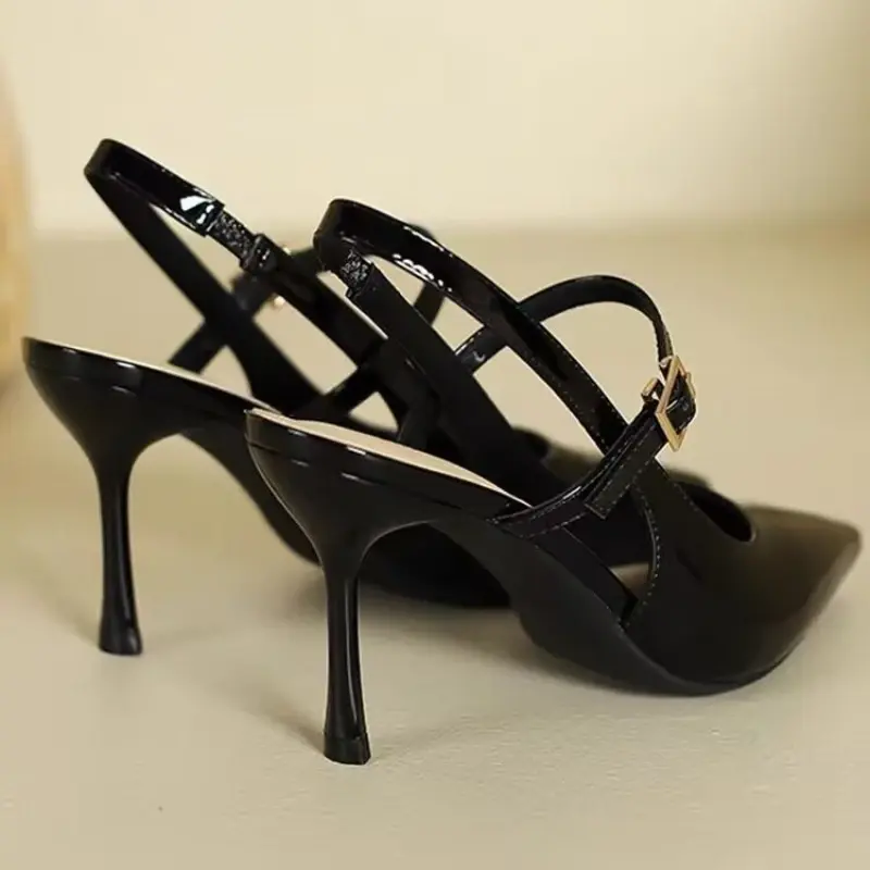 Summer Women's Slingback Sandals New Formal Ladies Pointed Toe Formal Sandals Elegant Causal Women's Thin High Heels Versatile