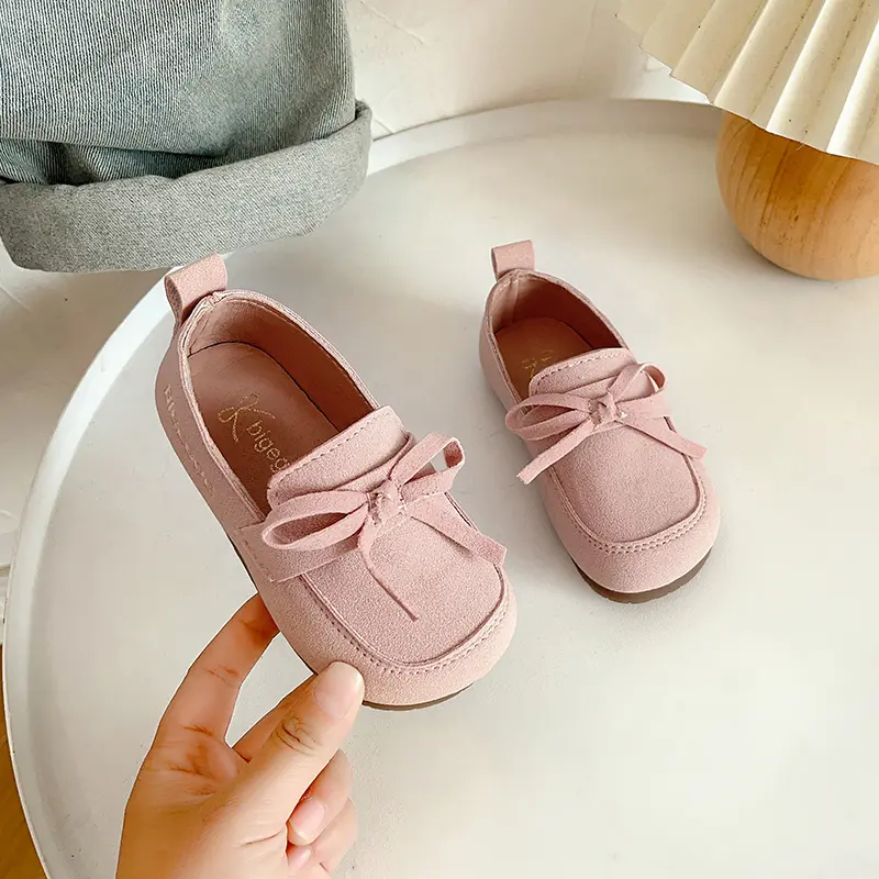 Children Casual Shoes Solid Color Boys Girls Moccasins Shoes Soft Sole Anti-slippery Kids Flats Princess Shoes Size 21-30