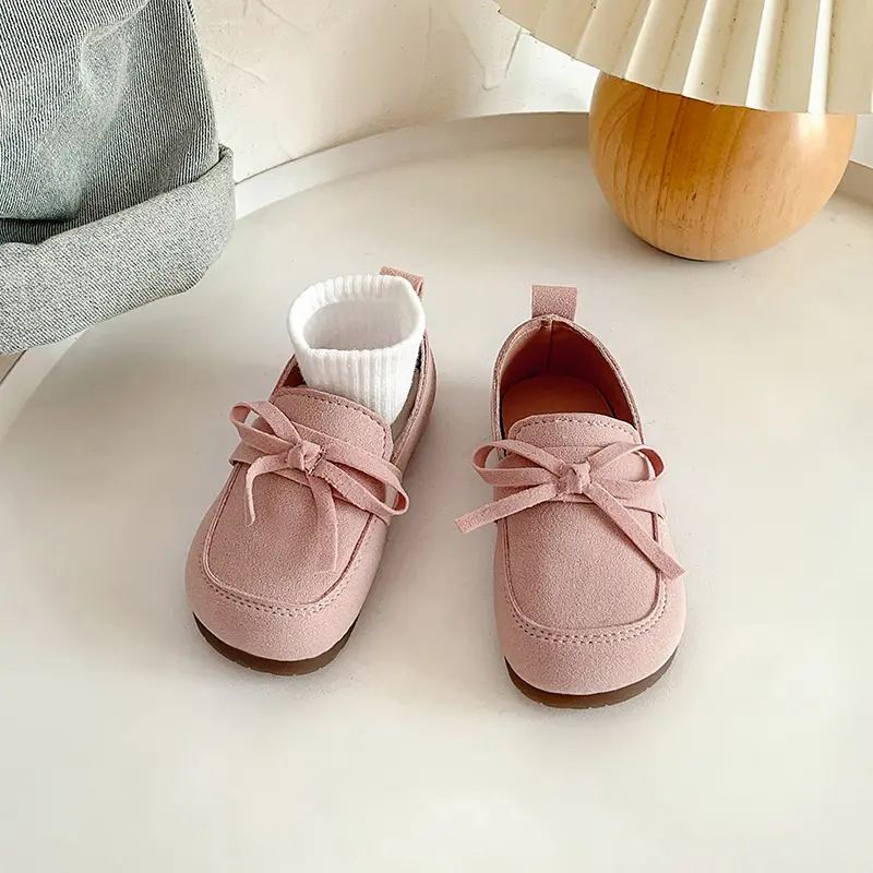 Children Casual Shoes Solid Color Boys Girls Moccasins Shoes Soft Sole Anti-slippery Kids Flats Princess Shoes Size 21-30