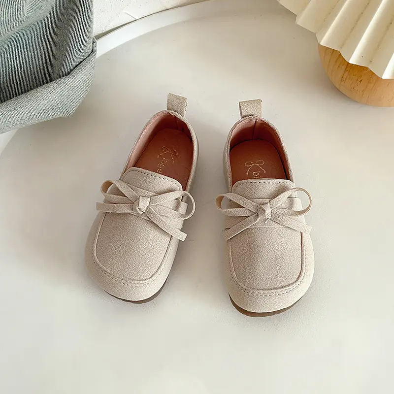 Children Casual Shoes Solid Color Boys Girls Moccasins Shoes Soft Sole Anti-slippery Kids Flats Princess Shoes Size 21-30