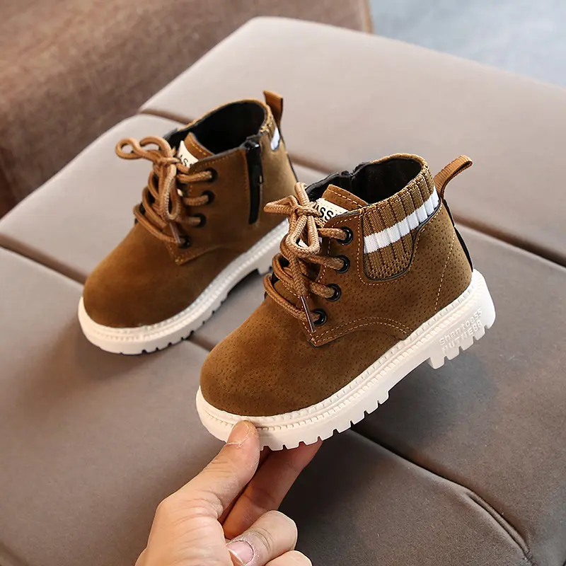 Children Ankle Boots Retro Soft Bottom for Kids Snow Boots Non-slip 2025 Autumn Winter New Boys Girls Short Boots Round Toes