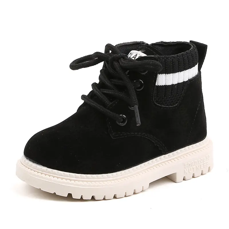 Children Ankle Boots Retro Soft Bottom for Kids Snow Boots Non-slip 2025 Autumn Winter New Boys Girls Short Boots Round Toes