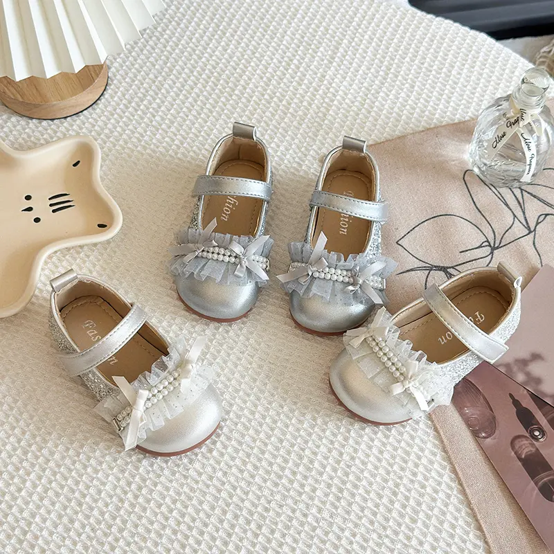 2025 Children Leather Shoes for Girls Spring Autumn New Fashion Korean Style Soft Bottom Anti-slippery Versatile Princess Shoes