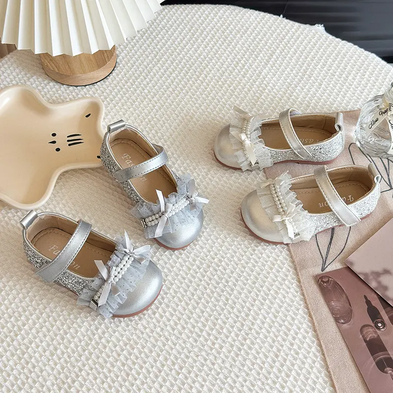 2025 Children Leather Shoes for Girls Spring Autumn New Fashion Korean Style Soft Bottom Anti-slippery Versatile Princess Shoes