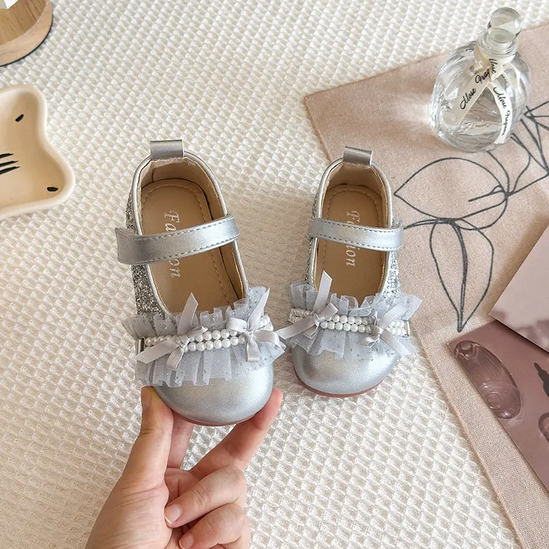 2025 Children Leather Shoes for Girls Spring Autumn New Fashion Korean Style Soft Bottom Anti-slippery Versatile Princess Shoes