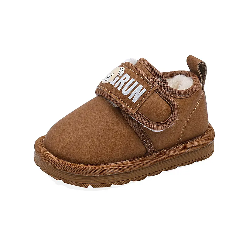 Children Snow Boots Boy Winter Shoes Thicken Warm Kids Cotton Shoes Non-slip Causal Girls Fashion Short Boots Soft Bottom Plush