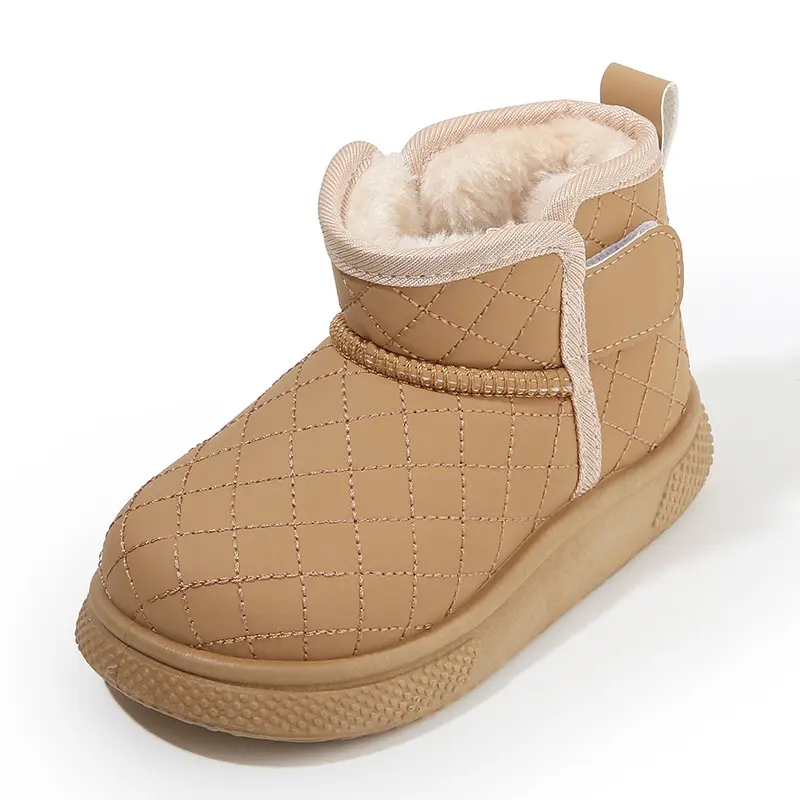 Children's Snow Boot Winter New Kids Boots for Girl Causal Simple Thermal Warm Toddler Boys Fashion Ankle Cotton Boots Non-slip