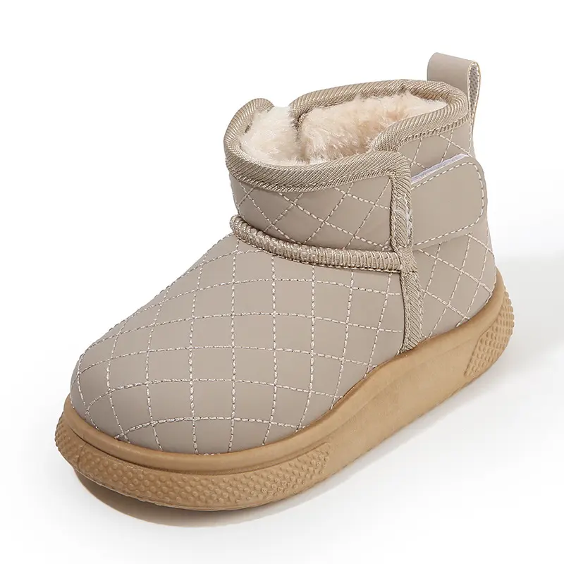 Children's Snow Boot Winter New Kids Boots for Girl Causal Simple Thermal Warm Toddler Boys Fashion Ankle Cotton Boots Non-slip
