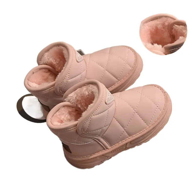 2025 Children Cotton Boots for Girls Winter New Fashion Korean Style Soft Bottom Anti-slippery Versatile Keep Warm Snow Boots