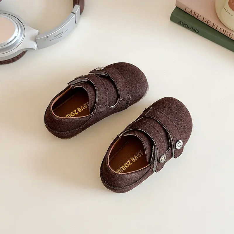 2025 Children Casual Shoes for Girls Boys Spring Autumn New Fashion Korean Style Soft Sole Anti-slippery Versatile Leather Shoes