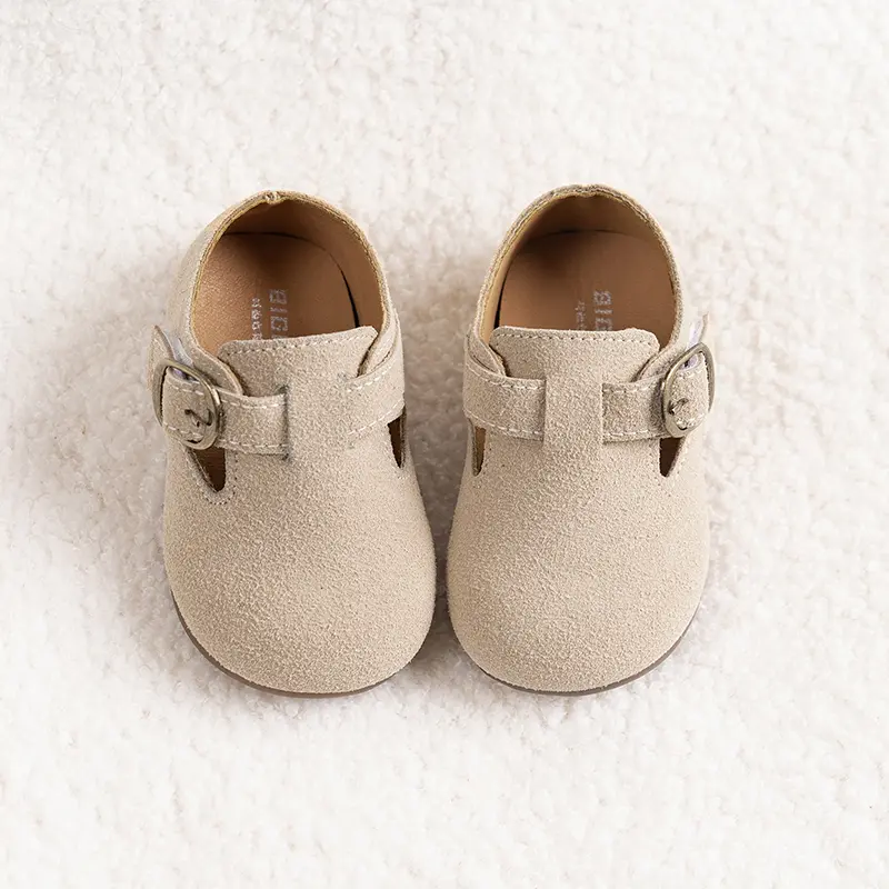 Boys Girls Flat Casual Shoes Retro Non-slip Kids Moccasins Shoes Soft Sole Children Leather Shoes Hook&loop Elegant 2025 New