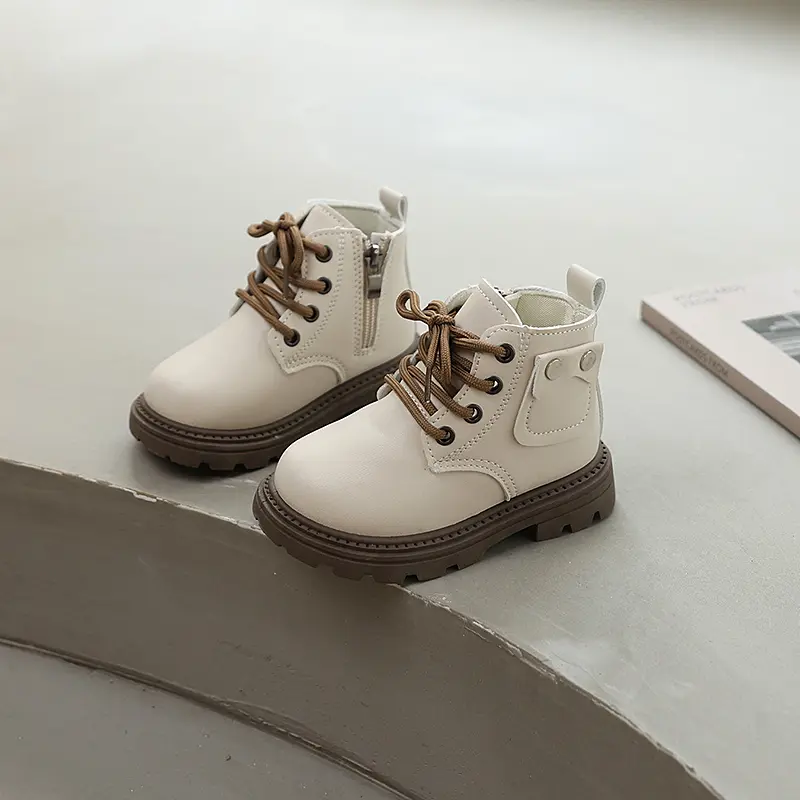 Spring Autumn Fashion Girls Ankle Boots Platform Children's Boot for Boy Round-toe Non-slip Versatile Kids Causal Short Boots