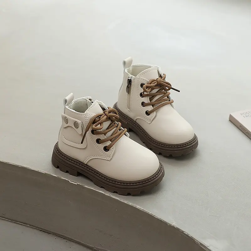 Spring Autumn Fashion Girls Ankle Boots Platform Children's Boot for Boy Round-toe Non-slip Versatile Kids Causal Short Boots