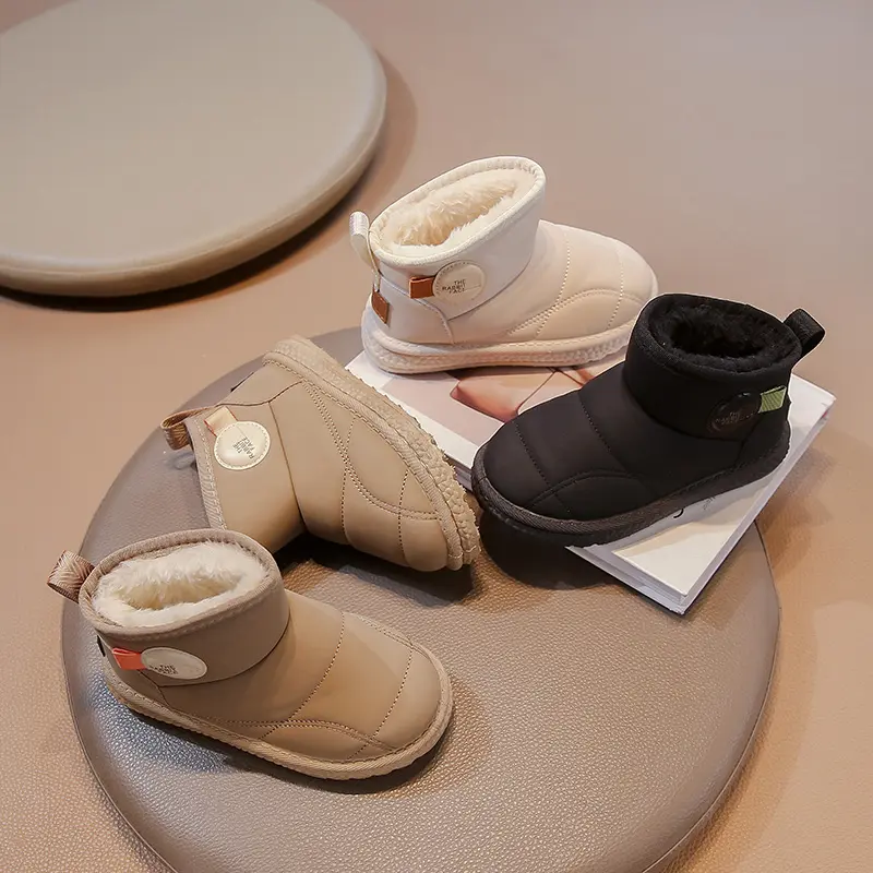 2025 Children Casual Boots for Girls Boys Winter New Fashion Korean Style Soft Bottom Anti-slippery Versatile Keep Warm Shoes