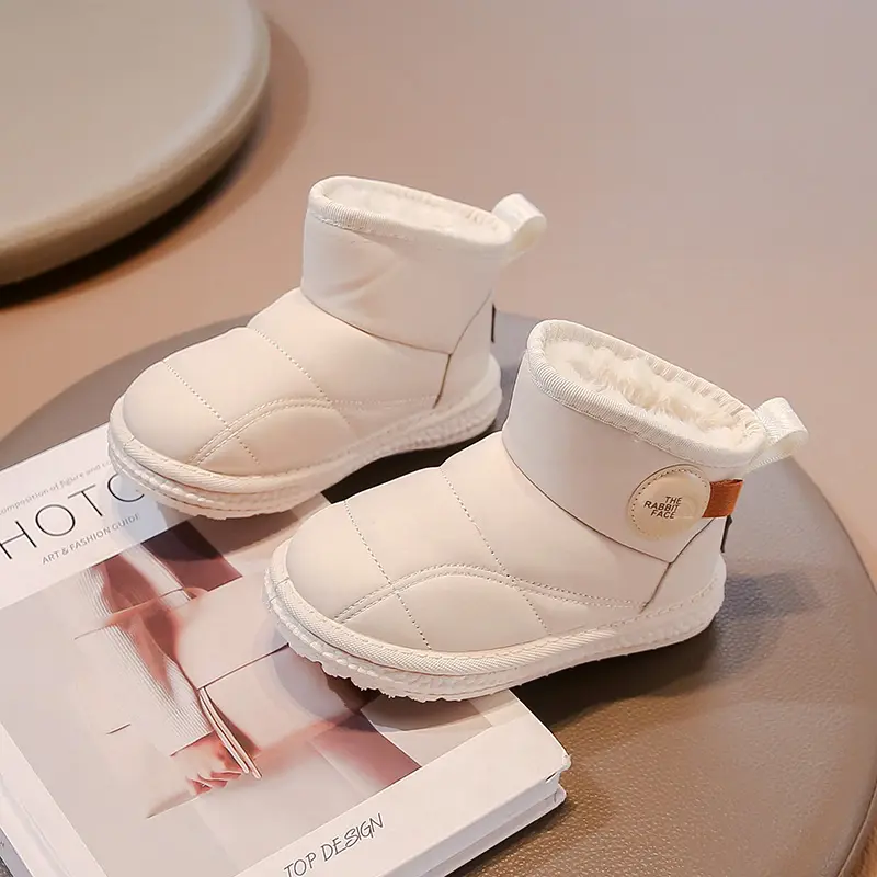 2025 Children Casual Boots for Girls Boys Winter New Fashion Korean Style Soft Bottom Anti-slippery Versatile Keep Warm Shoes