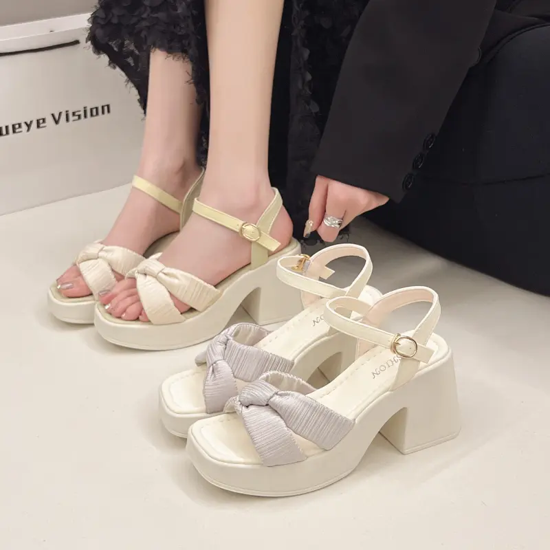 Women Platform Sandals Summer Ladies Wedge Platform High Heels Fashion Elegant New Women Causal Beach Sandals Versatile Open-toe
