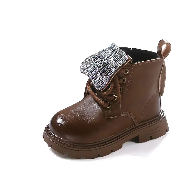 2025 Children Short Boots for Girls Autumn Winter New Fashion Korean Style Soft Bottom Anti-slippery Versatile Princess Shoes