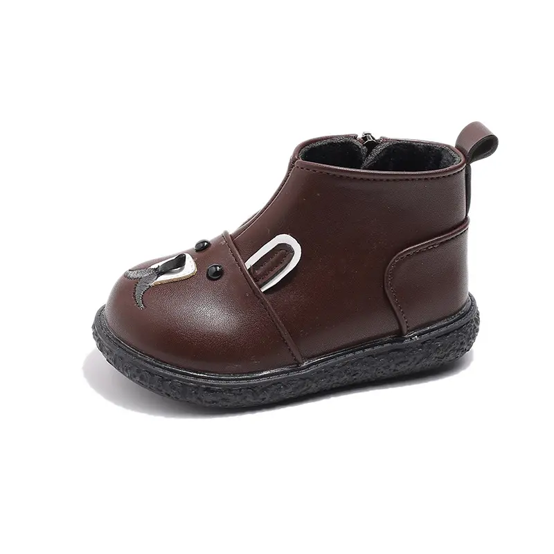 Children's Boots for Girls Winter Cute Cartoon Toddlers Boys Snow Boots Fashion Warm Versatile Kids Causal Ankle Cotton Boots