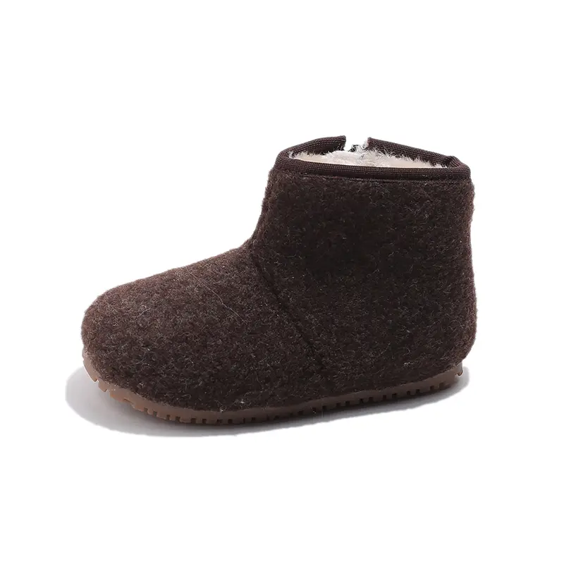 2024 Winter New Children Snow Boots for Girls Fashion Korean Style Soft Bottom Anti-slippery Versatile Chic Thermal Cotton Shoes