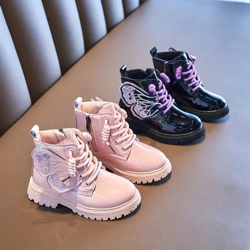 2024 Children Short Boots for Girls Winter New Fashion Korean Style Soft Bottom Anti-slippery Keep Warm Casual Versatile Shoes