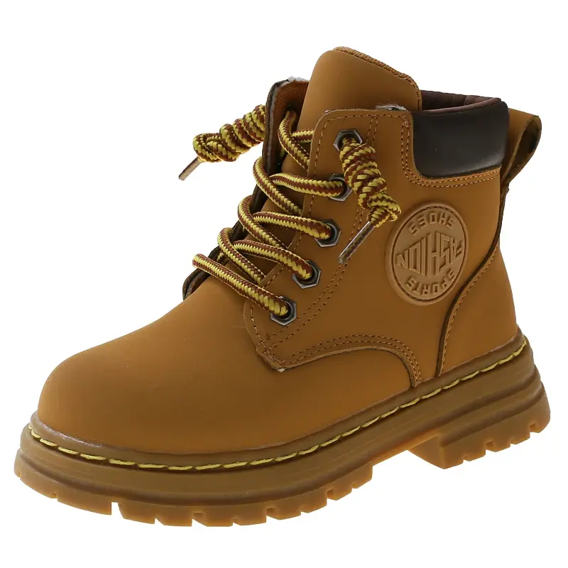 2024 Children Short Boots for Girls Boys Winter New Fashion Korean Style Soft Thick Bottom Anti-slippery Versatile Zipper Shoes