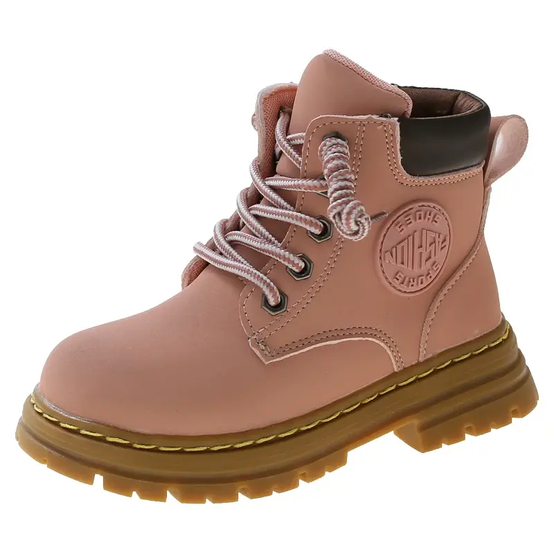 2024 Children Short Boots for Girls Boys Winter New Fashion Korean Style Soft Thick Bottom Anti-slippery Versatile Zipper Shoes