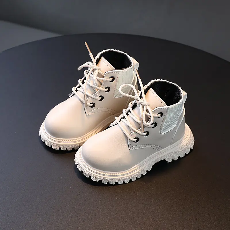 Kids Boots Children Ankle Boots Fashion Classic Rubber Boots for Toddlers Boys Girls Little Boy Short Shoes PU Leather 21-30 New