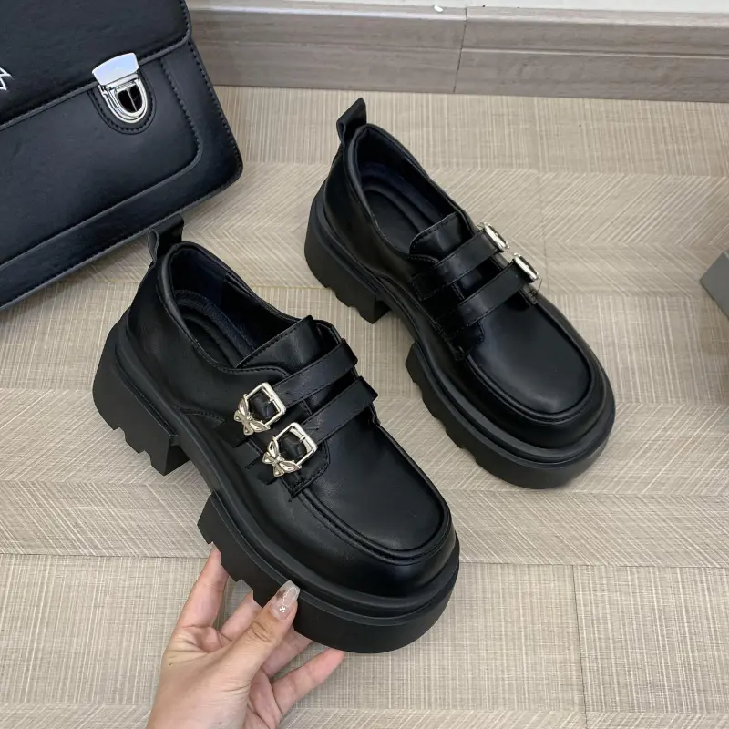 Elegant Women's Loafers New Spring Autumn Ladies Shoe Lolita Style Versatile Mary Jane Shoes School Causal Black Shoes for Women