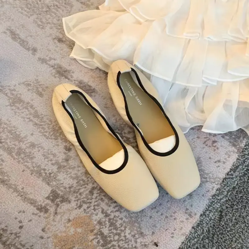 Women Flat Shoes Ballet Versatile Soft Bottom Ladies Shoes Fashion Simple Causal Boat Shoes Classic Slip on Women's Moccasins