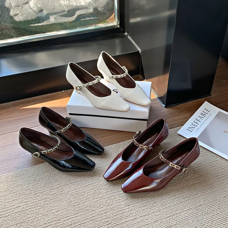 2025 Woman Elegant High-heels Spring New Fashion French Style Soft Bottom Anti-slippery Versatile Chic Wedding Princess Shoes