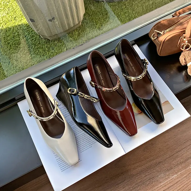 2025 Woman Elegant High-heels Spring New Fashion French Style Soft Bottom Anti-slippery Versatile Chic Wedding Princess Shoes