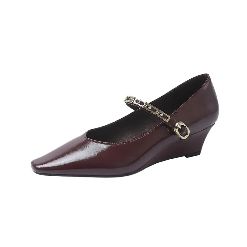 2025 Woman Elegant High-heels Spring New Fashion French Style Soft Bottom Anti-slippery Versatile Chic Wedding Princess Shoes