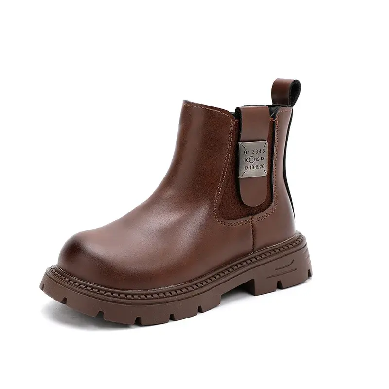 Must-haves England Style Wedding Party Winter Boots for Children Flat Heel Chelsea Boots Kids Girl Cold-proof Short Boots H11271