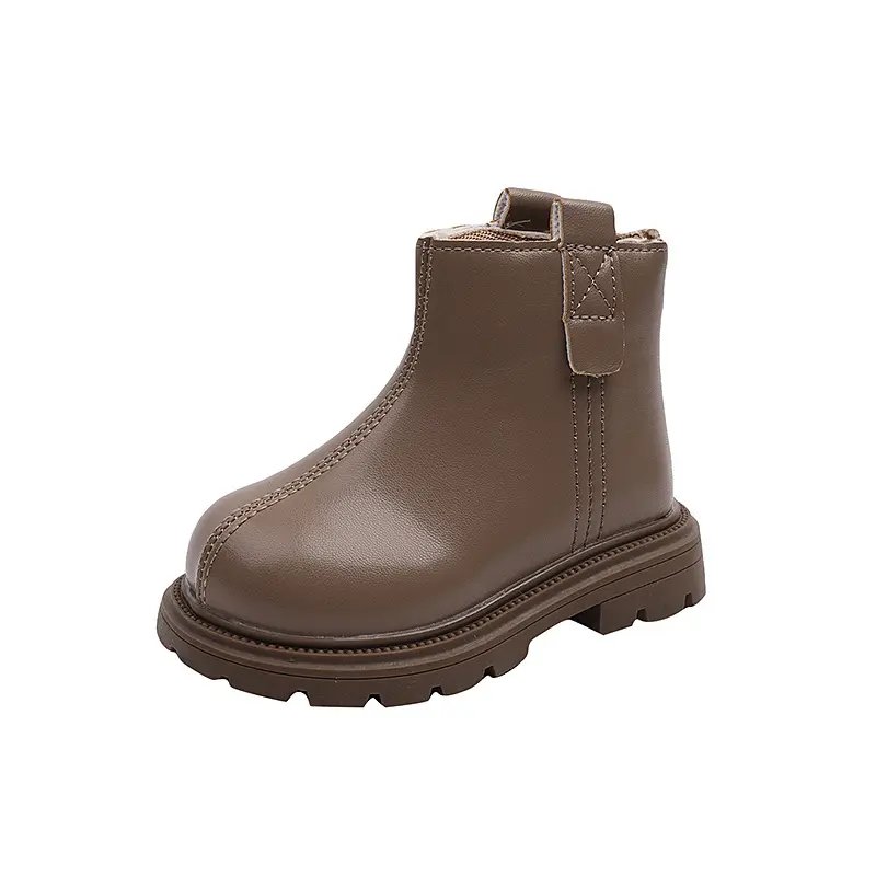 England Style Short Boots for Kids Handsome Boys Platform Ankle Boots Autumn School Children Shoes Girls Chelsea Boots I06109