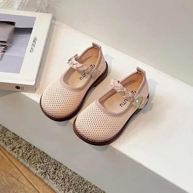 Summer Girl's Sneakers High Quality Breathable Casual Shoes Sandals Outdoor Non-Slip Girl Weave Strape Children Footwear I06173