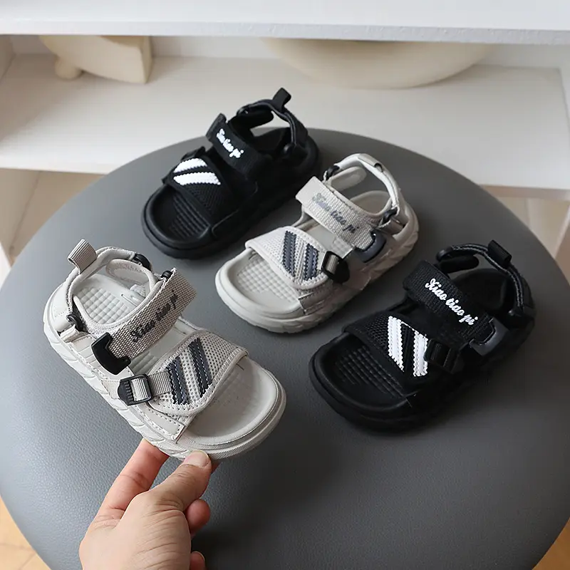 Girls Beach Sandals Summer Baby Sport Sandals Boys Net Cloth Kids Sneakers Size 21-36 Comfortable Canvas Water Shoes Kids H06175