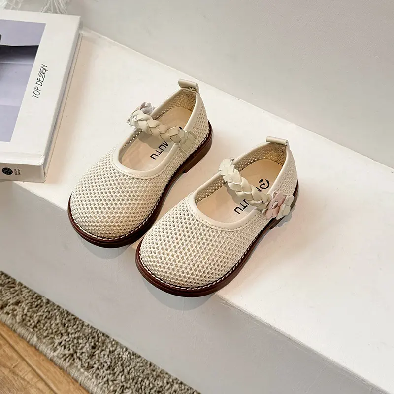Summer Girl's Sneakers High Quality Breathable Casual Shoes Sandals Outdoor Non-Slip Girl Weave Strape Children Footwear I06173