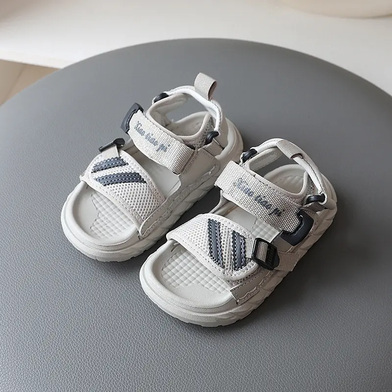 Girls Beach Sandals Summer Baby Sport Sandals Boys Net Cloth Kids Sneakers Size 21-36 Comfortable Canvas Water Shoes Kids H06175